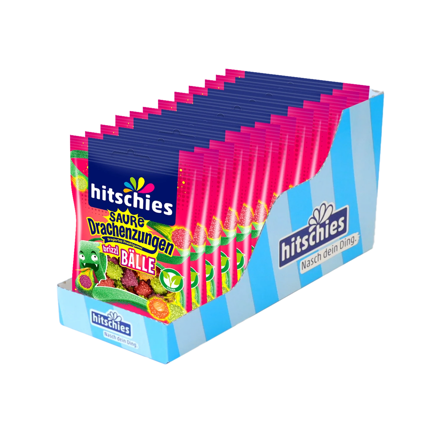 hitschies Saure Drachenzungen Brizzl Bälle 100g - Candyshop.ch