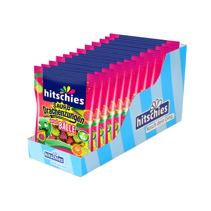 hitschies Saure Drachenzungen Brizzl Bälle 100g - Candyshop.ch