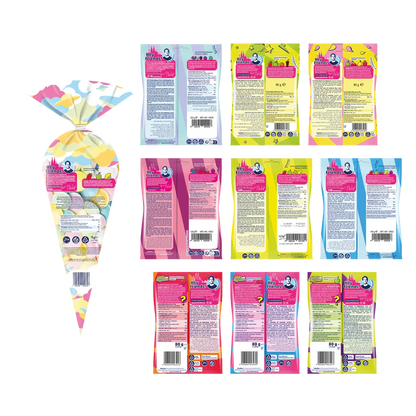 Hitschies Buntes Bündel Halal halal zertifizierte Süßigkeiten Mix aus 20 Beuteln Vorteilspreis - Candyshop.ch