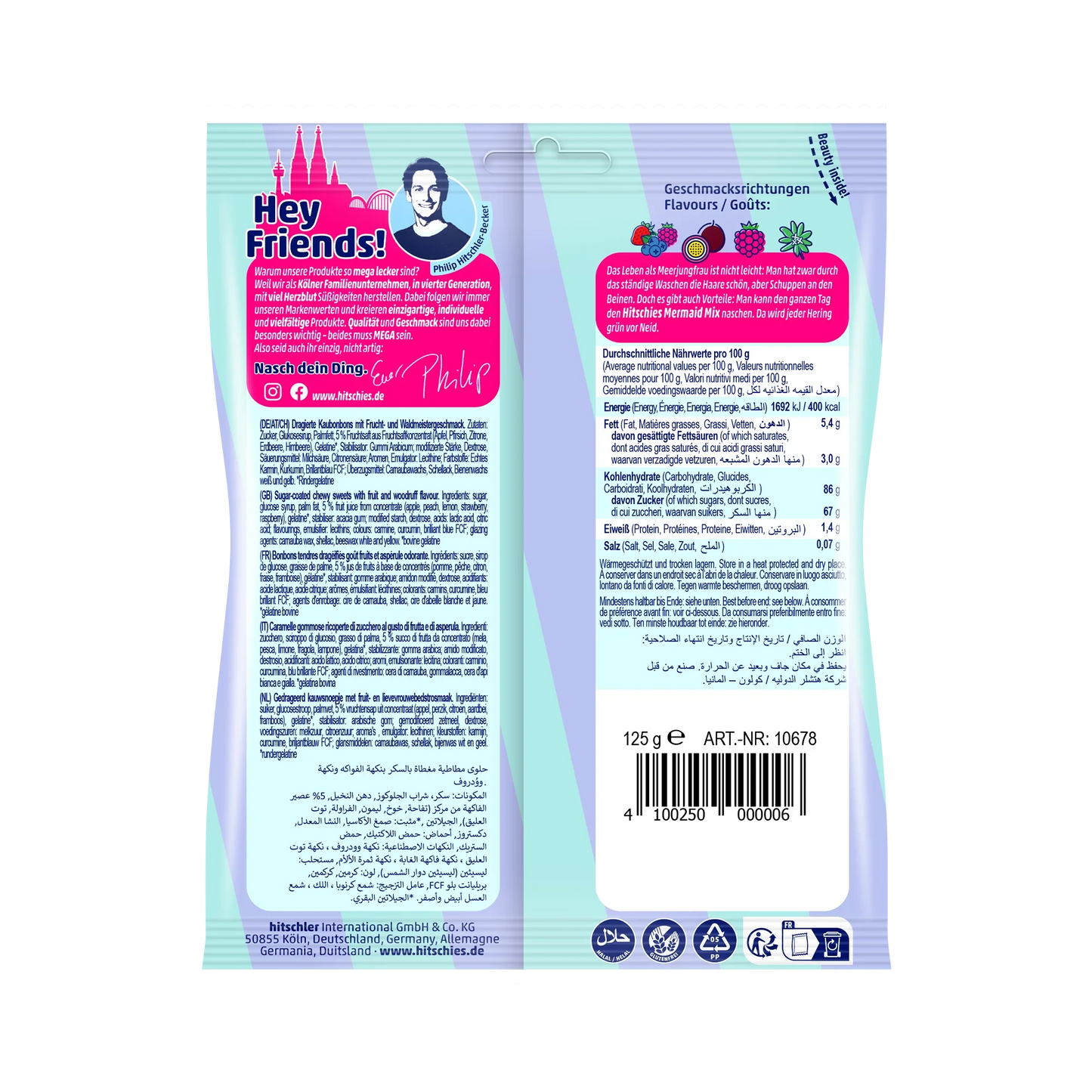 hitschies Hitschies Mermaid Mix 125g - Candyshop.ch