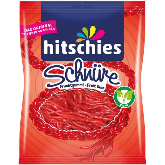 hitschies Schnüre Erdbeere 125g - Candyshop.ch