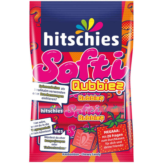 Hitschies Softi Qubbies Erdbeere 80g - Candyshop.ch