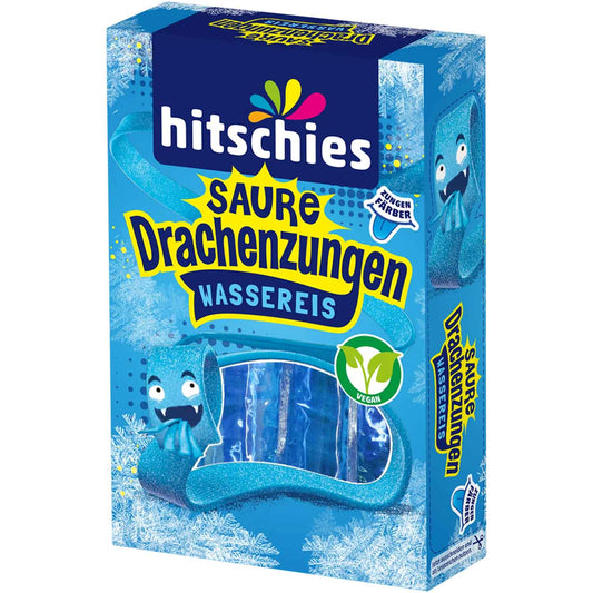 hitschies Saure Drachenzungen Wassereis Blue Edition 10x40ml - Candyshop.ch