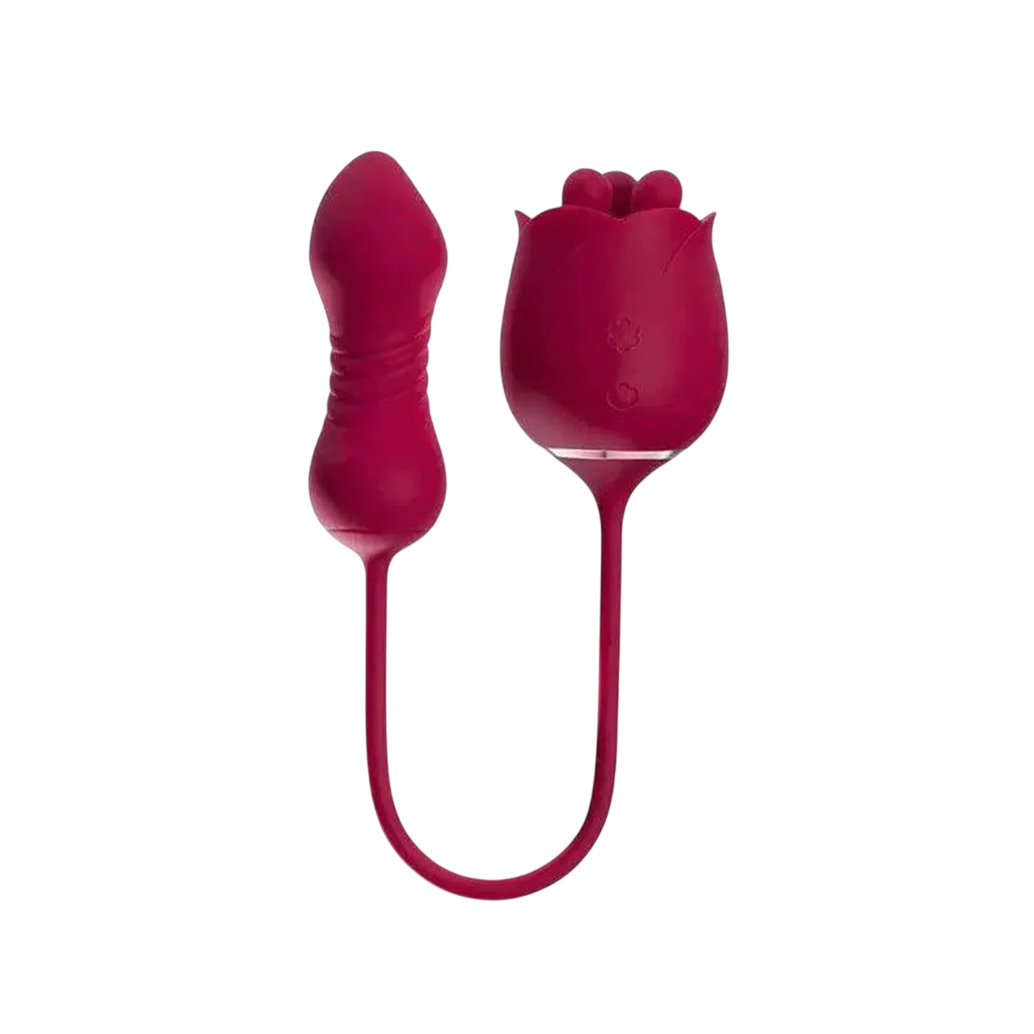 Honey Play Box Honey Play Box, Rosa, Rotierendes Rosen-Spielzeug und thrusting Vibrator 2-in-1, 9 Thrusting Patterns & 9 Rota