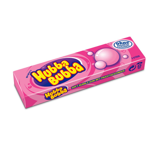 Hubba Bubba Fancy Fruit 5er 5 einzeln verpackte Kaugummis mit Tutti-Frutti-Geschmack