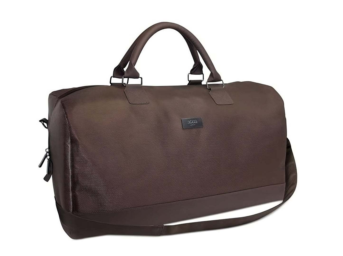 Hugo Boss Hugo Boss Duffle Wochenendtasche Kunstleder Textilhandtasche Dunkelbraun 50x18x31 cm Mode / Taschen & Rucksäck