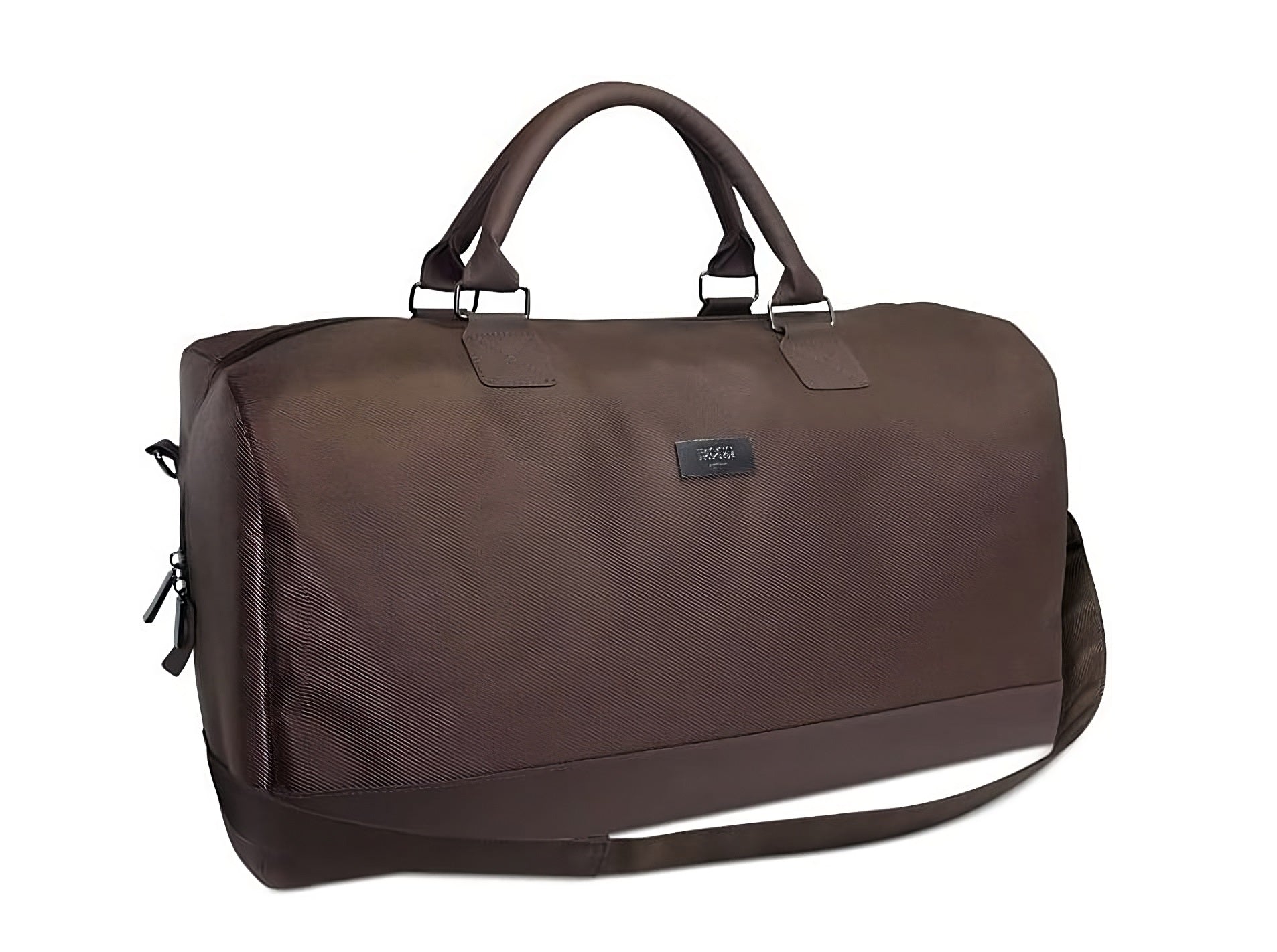 Hugo Boss Hugo Boss Duffle Wochenendtasche Kunstleder Textilhandtasche Dunkelbraun 50x18x31 cm Mode / Taschen & Rucksäck