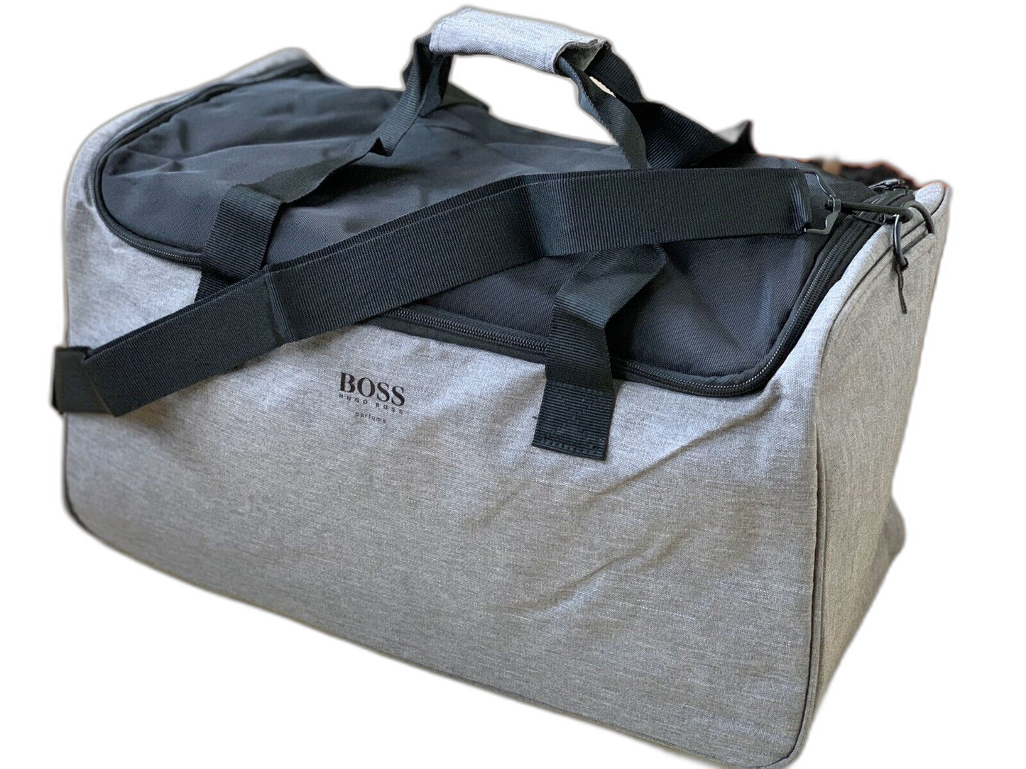 Hugo Boss, Hugo Boss, Polyester, Textiltasche, Fitnessstudio, Grau, Für Männer