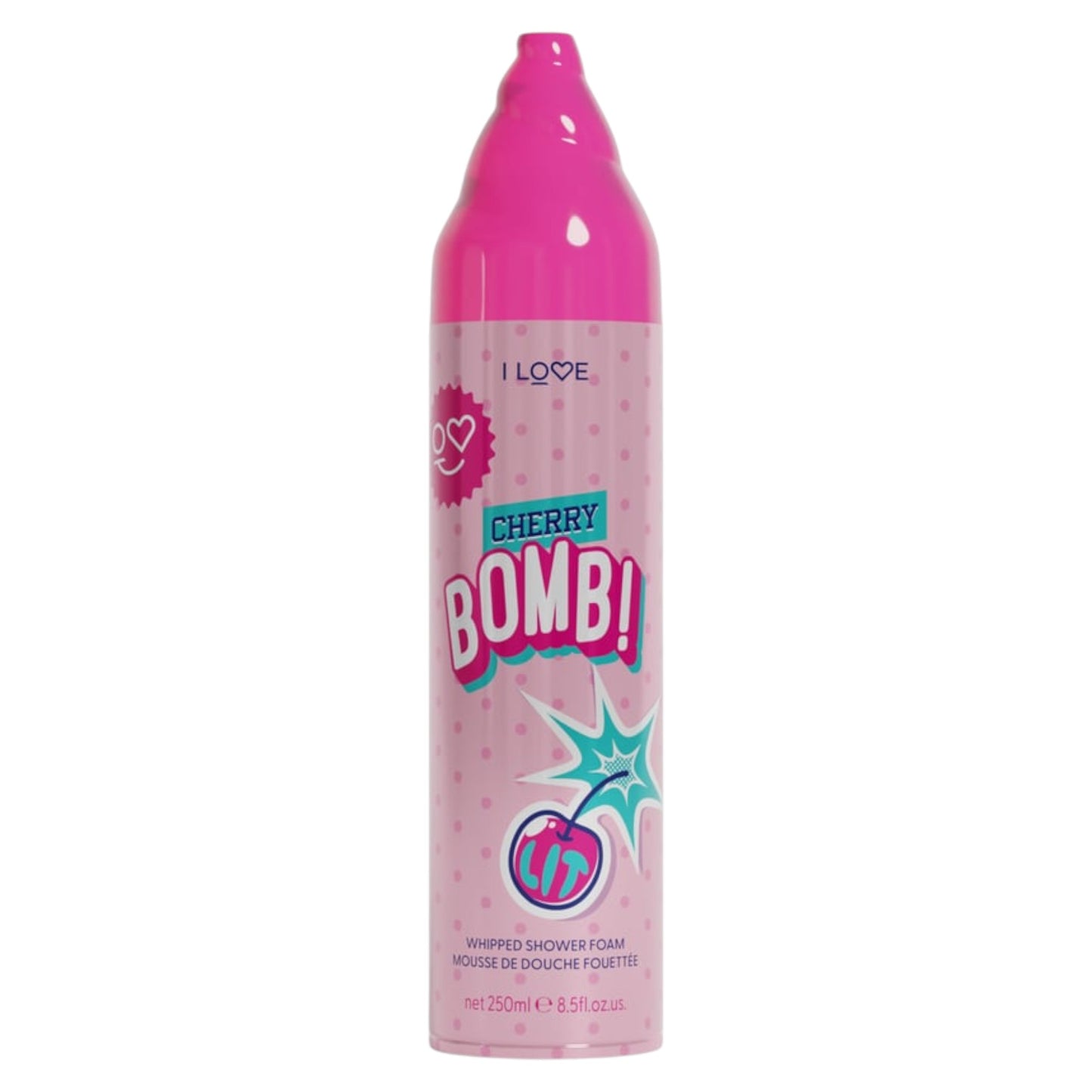 I Love Cherry Bomb Vegan Duschschaum 250 ml – Fruchtig-frischer Genuss für die Dusche