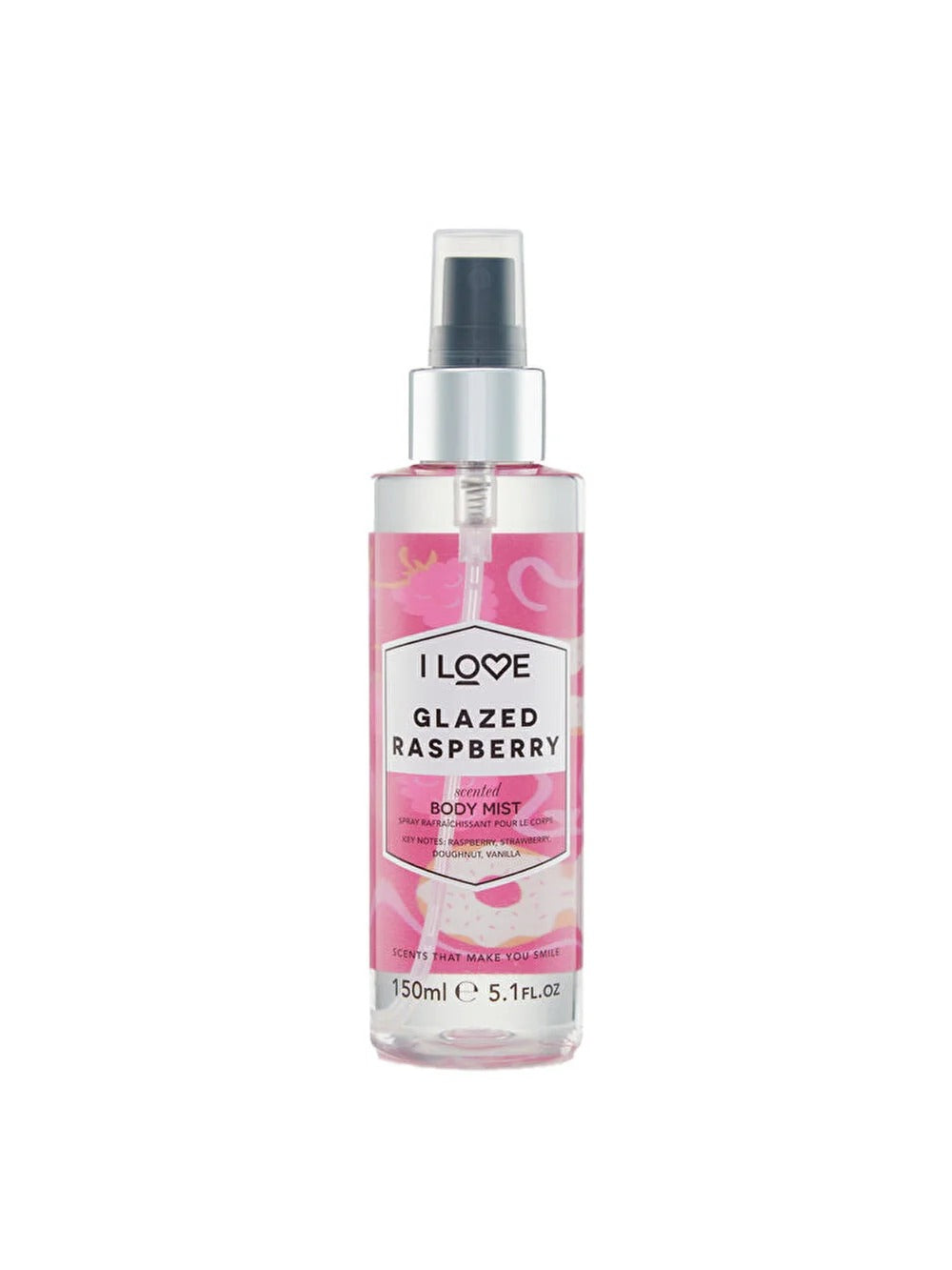 I Love I Love Signature Collection Nebelspray Glasierte Himbeere für den ganzen Körper 165 ml Haut / Hautstraffung und B