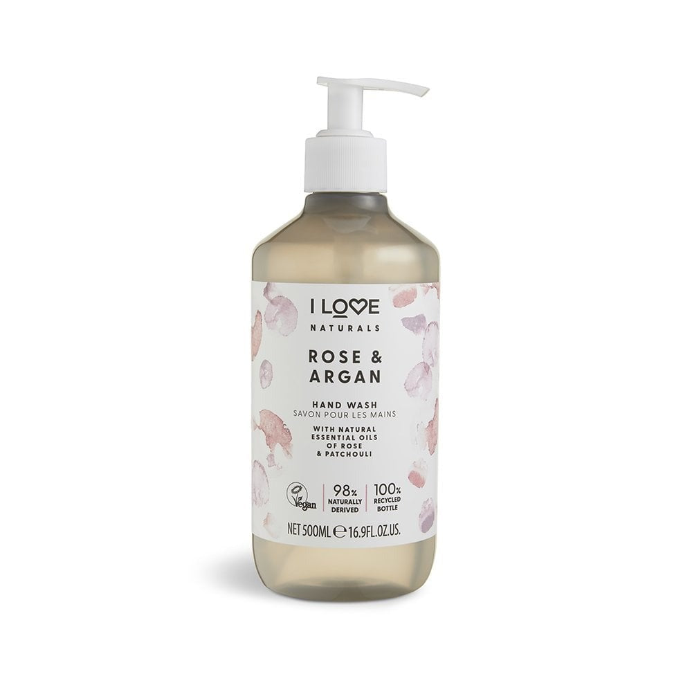 I Love, Naturals Collection, Rose & Argan, Flüssigseife, Für Hände, 500 ml