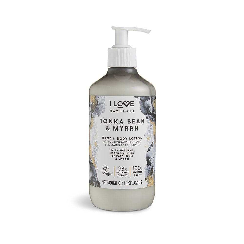 I Love I Love Naturals Collection Lotion Tonkabohne & Myrrhe vegan 500 ml für Hände und Körper Bodylotion