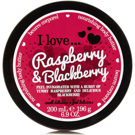 I Love I Love, Raspberry & Blackberry, Hydra-nährend, Körperbutter, 200 ml Regular