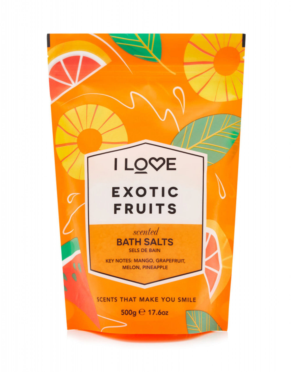 I Love Signature Collection Badesalz Exotische Früchte 500 g – Entspannung pur
