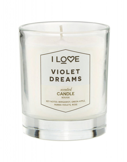 I Love I Love, Signature Collection, Bergamotte, grüner Apfel, Parmaveilchen, Rose, Duftkerze, 160 g Regular