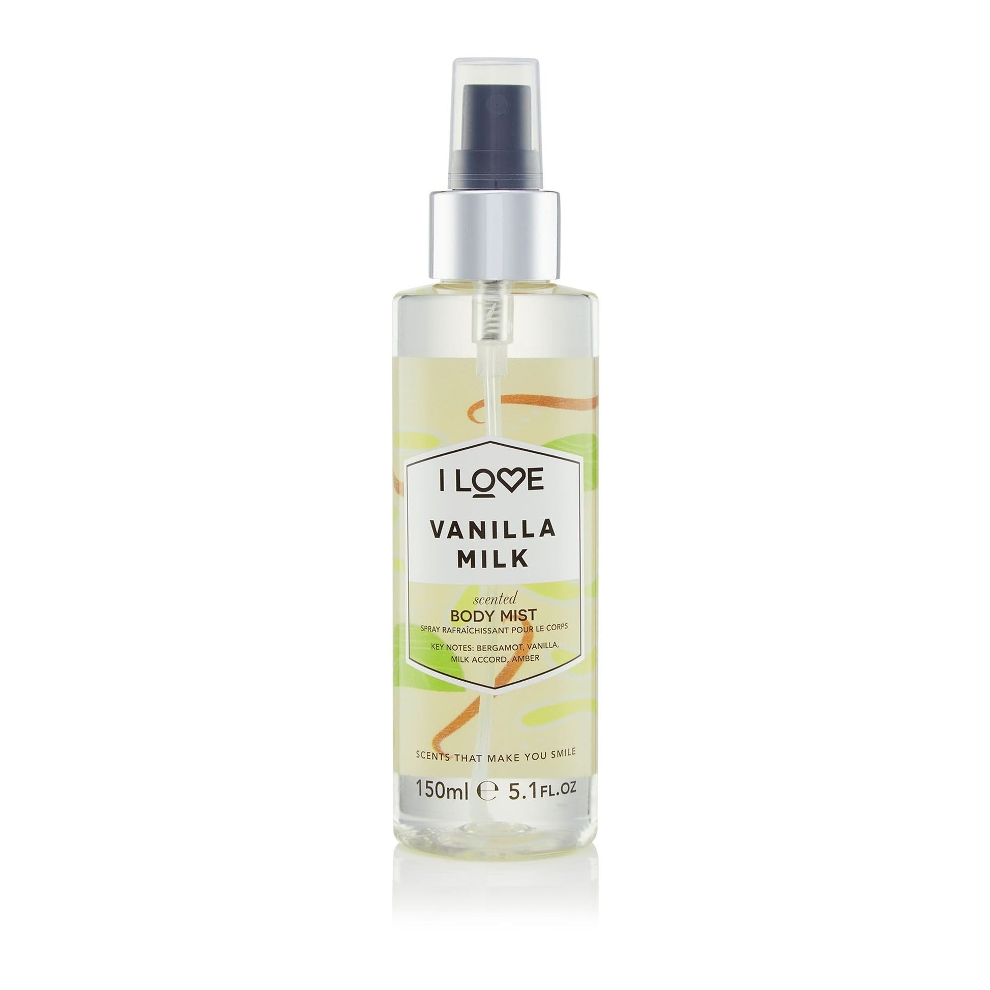 I Love I Love Signature Collection Veganes Nebelspray Vanillemilch für den ganzen Körper 165 ml Haut / Hautstraffung und