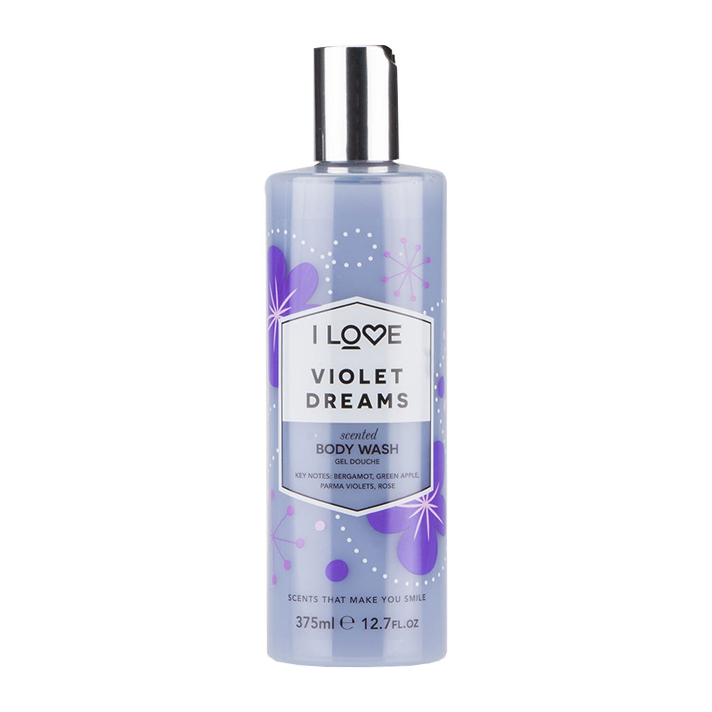 I Love, Signature Collection, Vegan, Reinigung, Violette Träume, Duschgel, 360 ml