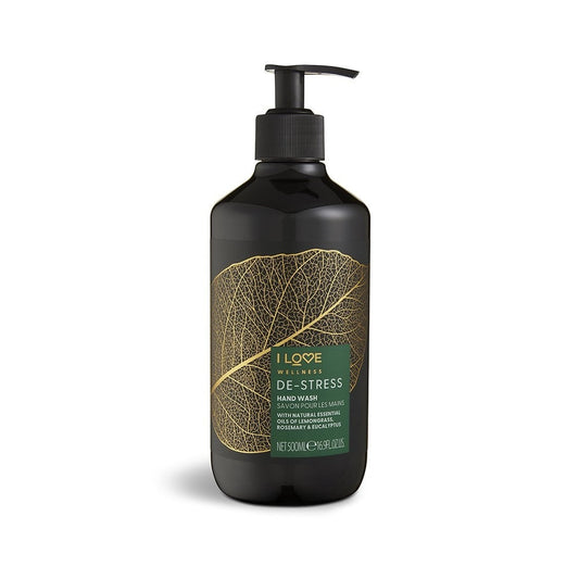 I Love I Love, Wellness De-Stress, Zitronengras, Rosmarin & Eukalyptus, Reinigung, Flüssigseife, Für Hände, 500 ml Regular