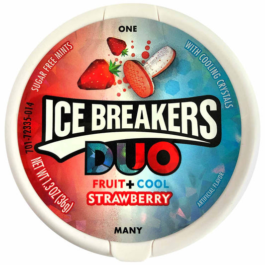 Ice Breakers Duo Fruit + Cool Strawberry sugarfree 36g - Candyshop.ch