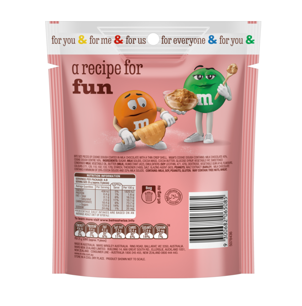 M&M'S Cookie Dough Schokolinsen 120g