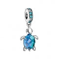 PANDORA Mod. BLUE GALAXY STAR & MOON SAFETY CHAIN CHARM ansicht-3