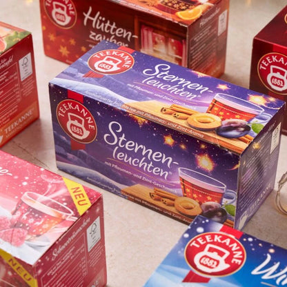 Teekanne Sternenleuchten Pflaume-Zimt 20 Beutel