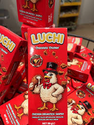 Luchi Milk Cream Filled Chicken Chocolate 50g