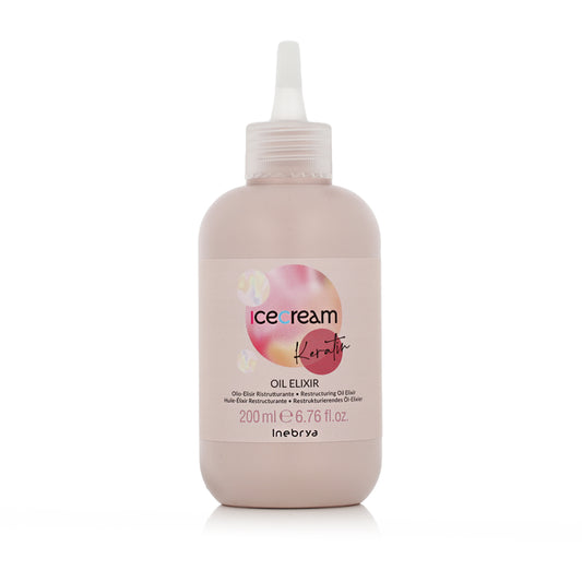 Inebrya Haarölbehandlung Inebrya, Ice Cream Keratin, Hair Oil Treatment, Restructuring, 200 ml Regular