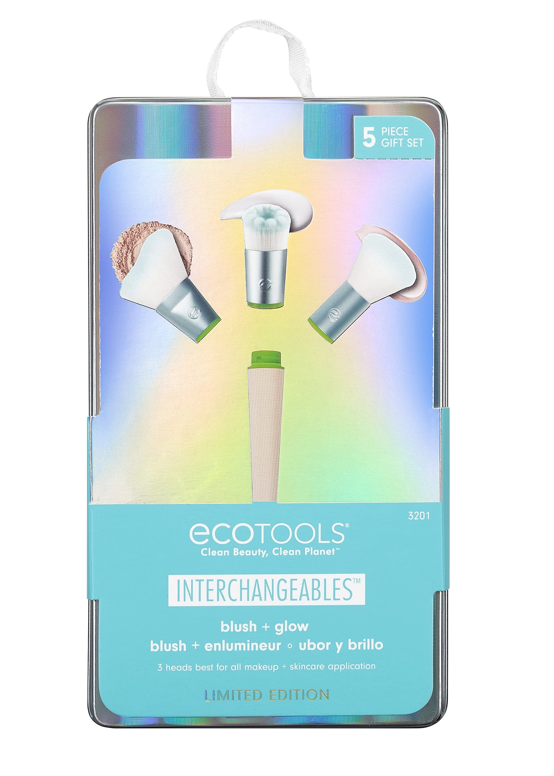 EcoTools EcoTools Interchangeables Set Foundation Brush Blending Brush Angled Cut Blush Brush
