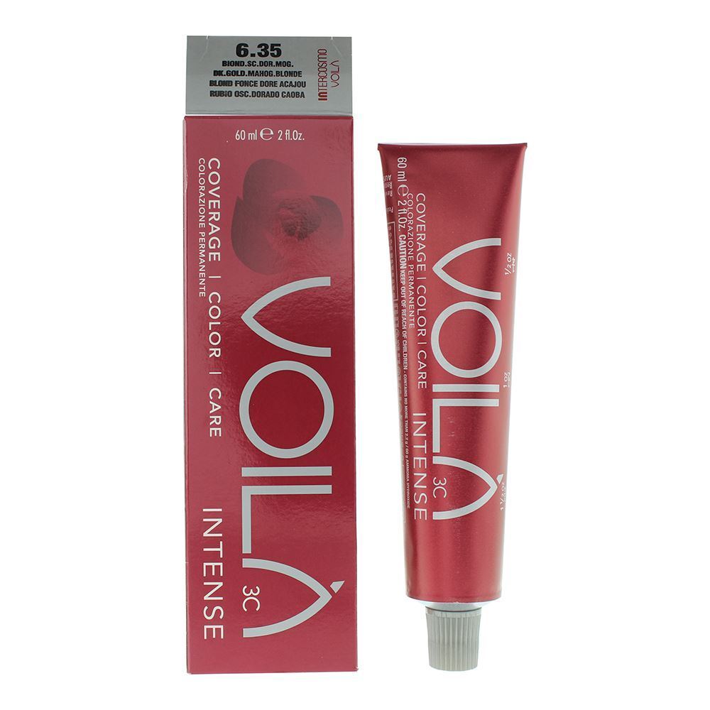 Intercosmo Intercosmo, Voila 3C Intense, Permanente Haarfarbe, 6.35 Dark Blonde Intense Mahogany, 60 ml Regular