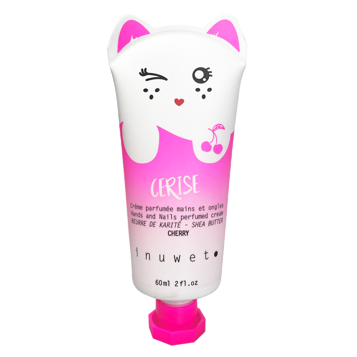 Inuwet Inuwet, Cherry, Vegan, Feuchtigkeitsspendend und nährend, Handcreme, Fruchtig, 60 ml Regular
