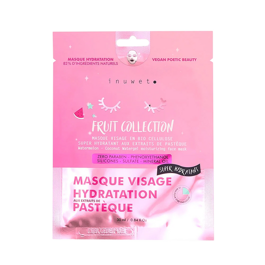 Inuwet Inuwet, Fruit Collection, Wassermelone, Hydrating, Regenerating & Refreshing, Gesichtsmaske, Gesicht, Tag & Nacht, 30 