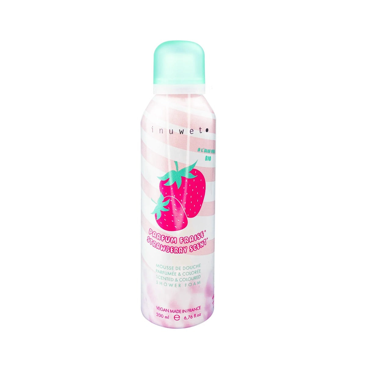 Inuwet Duschschaum Inuwet, Strawberry, Vegan & Cruelty-Free & Natural Ingredients, Cleansing & Moisturising, Shower Mousse, 2