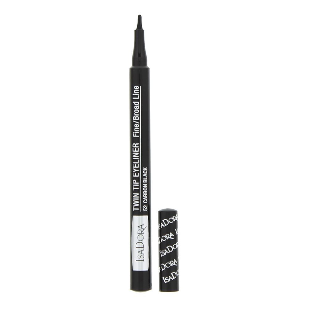 IsaDora IsaDora, Twin Tip, Flüssiger Eyeliner, 52, Ruß, 1 ml Regular