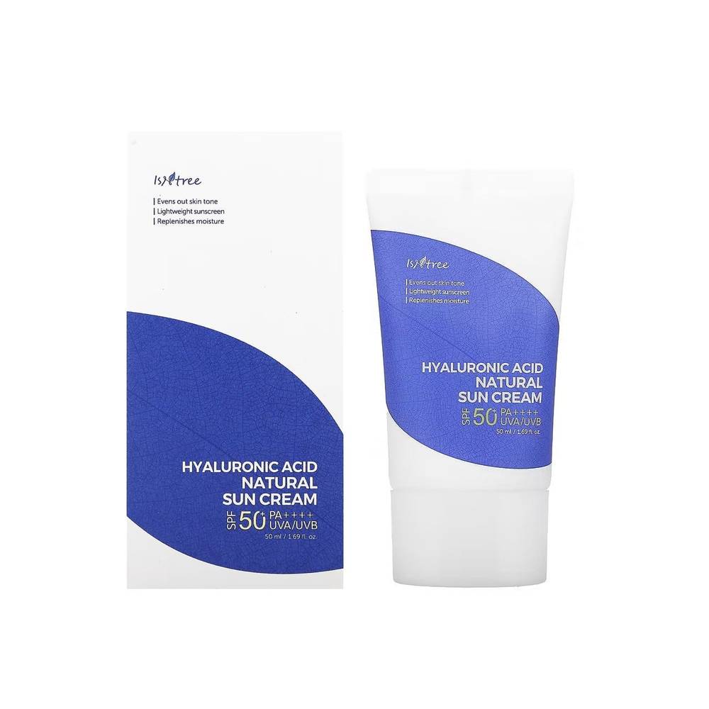 Isntree Isntree, Hyaluronic Acid Natural Sun, Hydrating, Soothing & Protecting, Vor Sonneneinstrahlung, Sahne, Für das Gesich