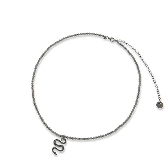 JACK&CO JCN0391 Schmuck Schwarz Silver 925°