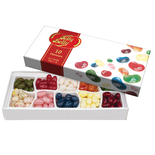Jelly Belly 10 Sorten Mix Geschenkpackung 125g - Candyshop.ch