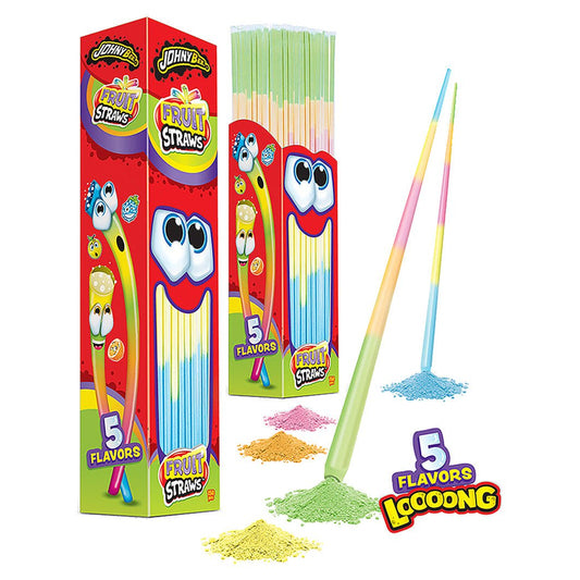 Johny Bee Fruit Straws 12gr 49cm - Candyshop.ch
