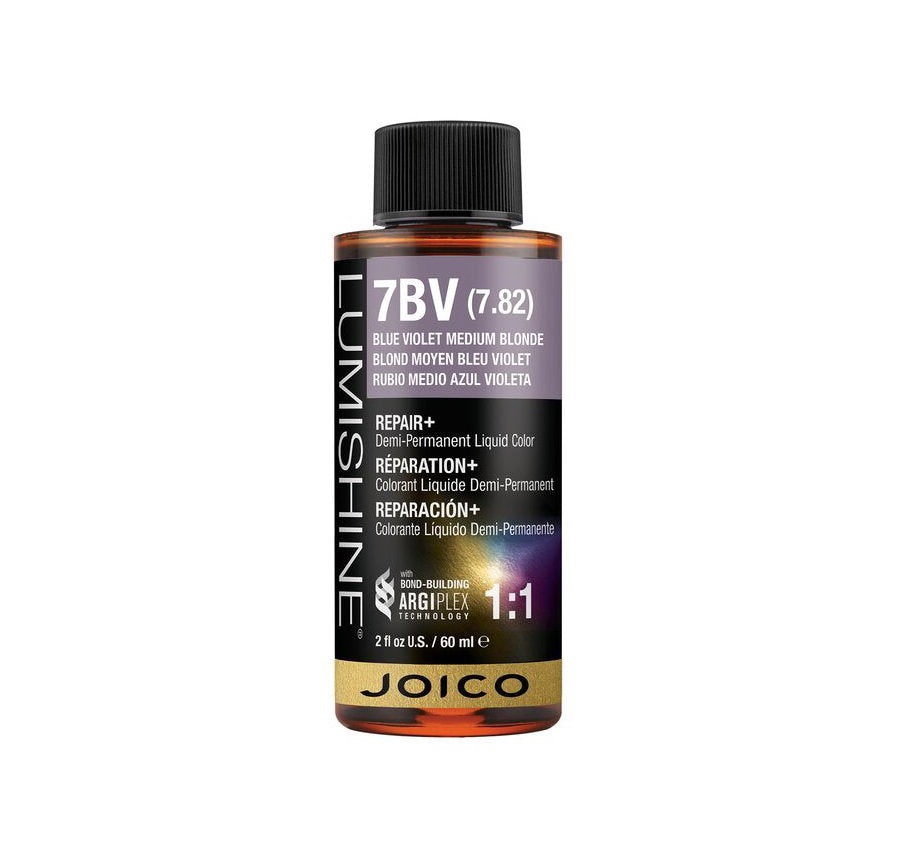 Joico Demi-permanente Haarfarbe Joico, LumiShine, Demi-Permanent Hair Dye, 7BV Blue Violet Medium Blonde, 60 ml Regular