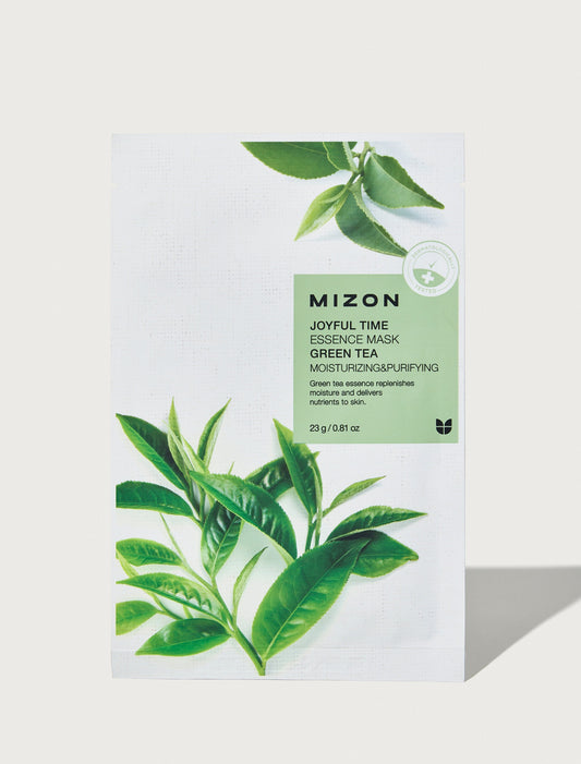 MIZON MIZON Joyful Time Essence Mask Green Tea 23 g Gesichtsmaske Kosmetik