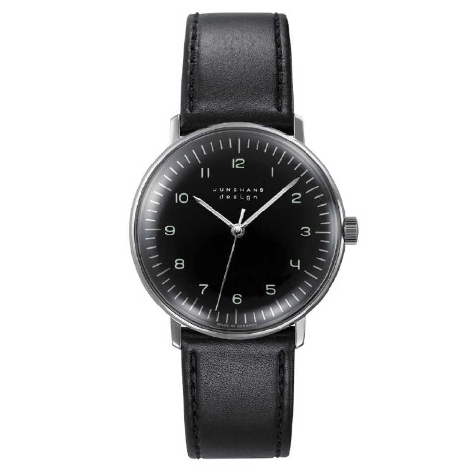 JUNGHANS MOD. Armbanduhr 027_3702-02 mit Edelstahlgehäuse und analoger Anzeige – Seitenansicht