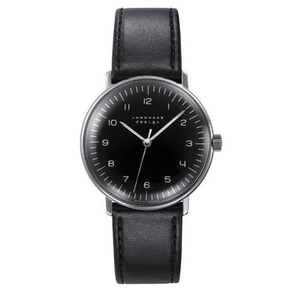JUNGHANS MOD. Armbanduhr 027_3702-02 mit Edelstahlgehäuse und analoger Anzeige – Seitenansicht