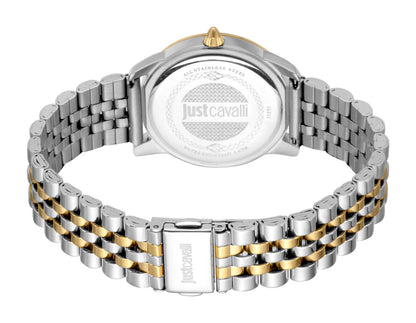 JUST CAVALLI TIME JC1L211M0095 Analoguhr Armbanduhr 38 mm Silber