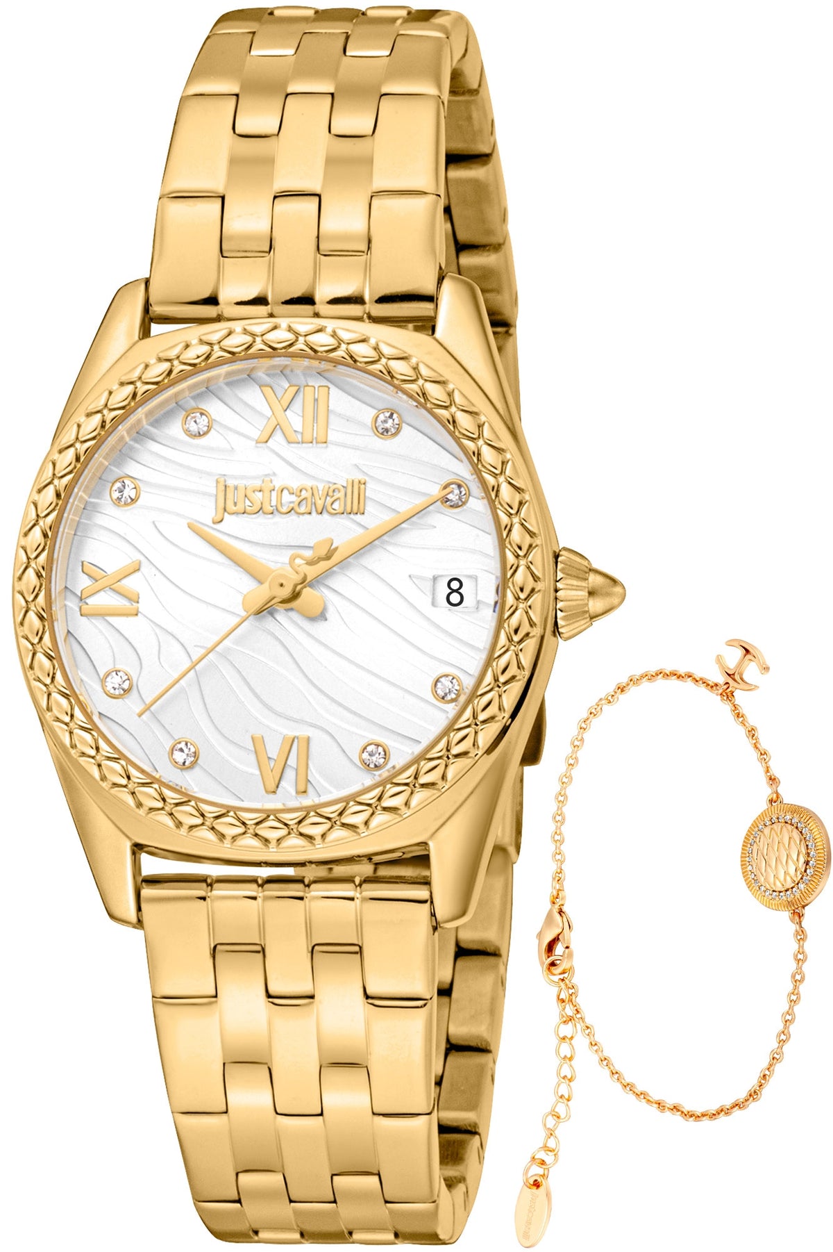 JUST CAVALLI TIME JC1L312M0065 Analoguhr Armbanduhr 24 mm Silber ansicht-2