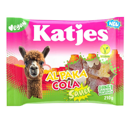 Katjes Al Paka Cola Sauer 210g  Saures Fruchtgummi mit Cola-Geschmack