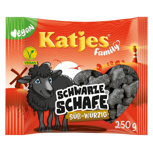 Katjes Family Schwarze Schafe Süß-Würzig 250g - Candyshop.ch
