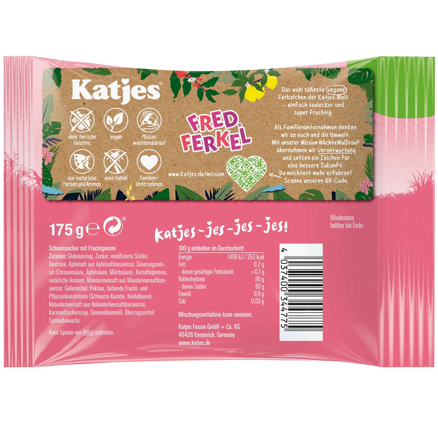 Katjes Fred Ferkel 175g - Candyshop.ch