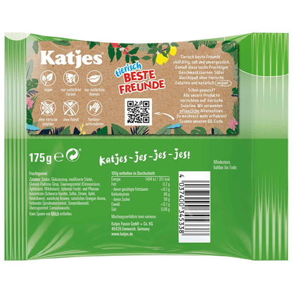 Katjes tierisch beste Freunde 175g Fruchtgummi. Für Veganer geeignet.