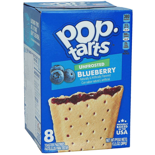 Kellogg's Pop-Tarts Unfrosted Blueberry 8er - Candyshop.ch