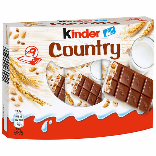 kinder Country 9 Riegel Packung - Candyshop.ch